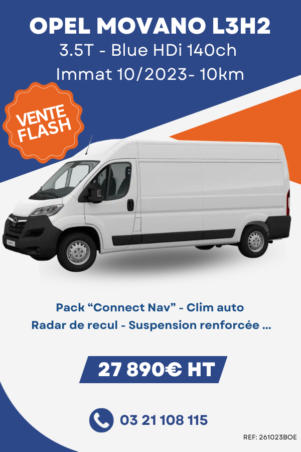 Vente Flash Movano L3H2