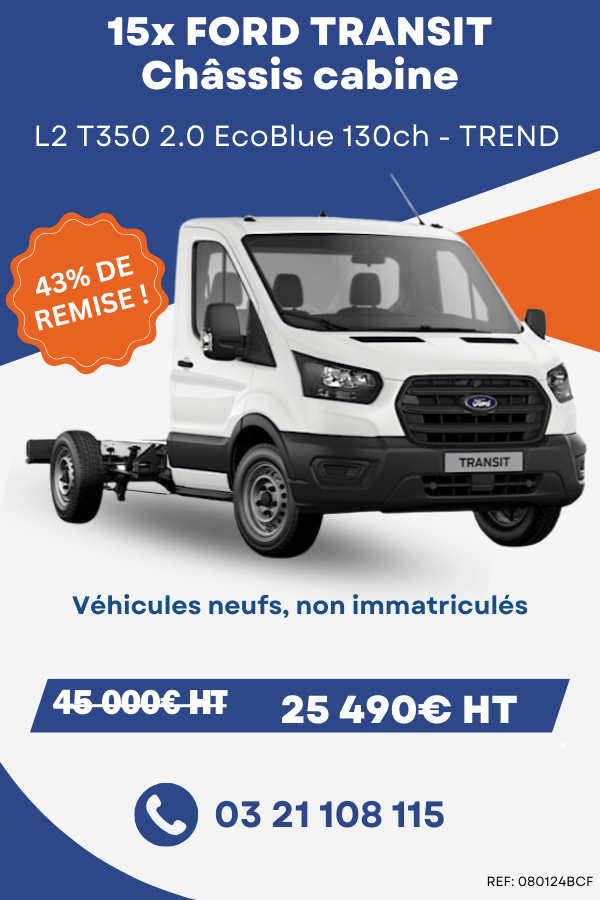 Vente Flash Transit CC