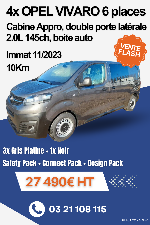 Vente Flash Vivaro 6P