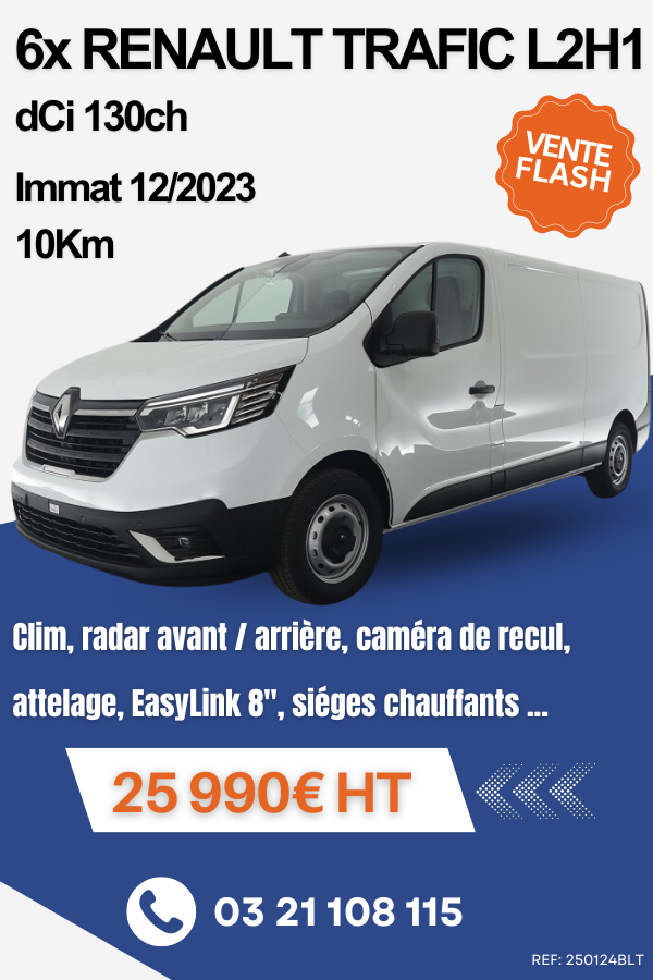 Vente Flash 6x TRAFIC L2H1